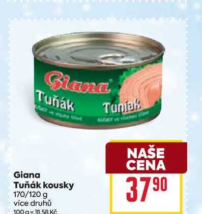 Giana Tuňák kousky 170/120 g  