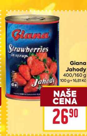 Giana Jahody 400/160 g 