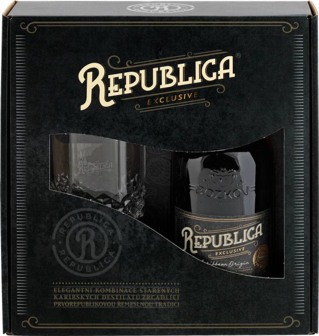 Republica Exclusive Lihovina dárkové balení se skleničkou