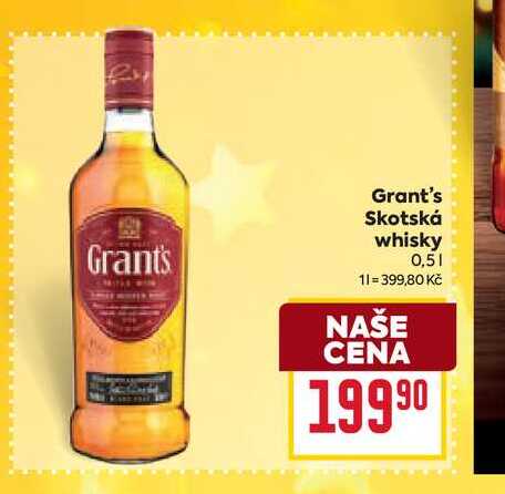 Grant's Skotská whisky 0,5l
