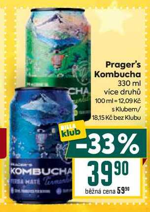 Prager's Kombucha 330 ml 