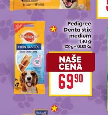 Pedigree Denta stix medium 180 g 