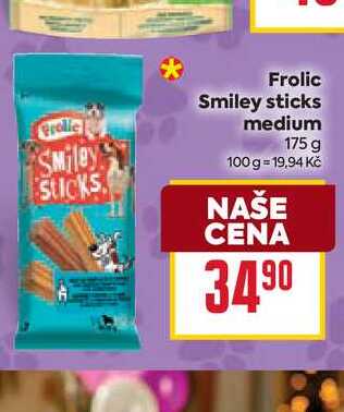 Frolic Smiley sticks medium 175 g  