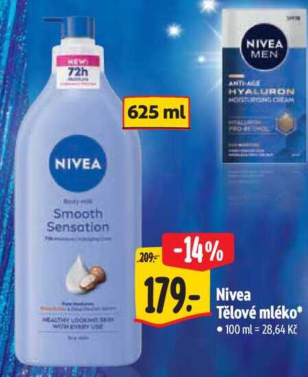 Nivea Tělové mléko, 625 ml 
