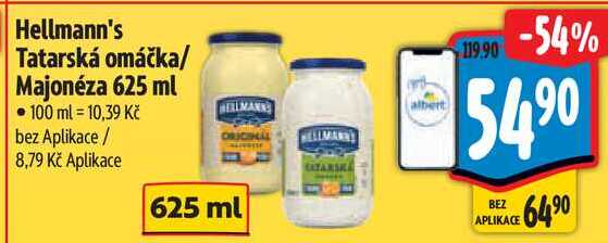 Hellmann's Tatarská omáčka/Majonéza, 625 ml
