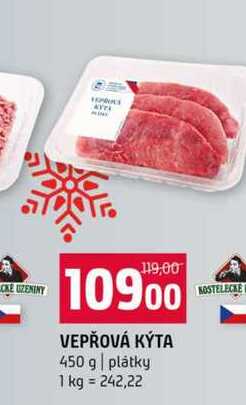 VEPŘOVÁ KÝTA 450 g plátky