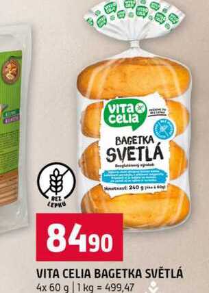 VITA CELIA BAGETKA SVĚTLÁ 4x 60 g 