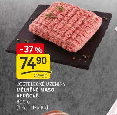 MĚLNĚNÉ MASO VEPŘOVÉ 600 g