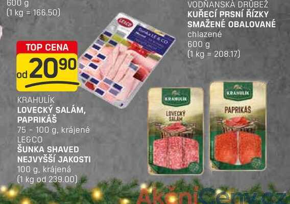 LOVECKÝ SALÁM, PAPRIKÁŠ 75 - 100 g 