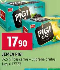 PIGI ČAJ 37,5 g čaj černý vybrané druhy