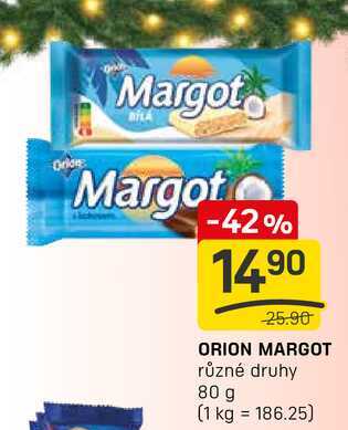ORION MARGOT různé druhy 80 g