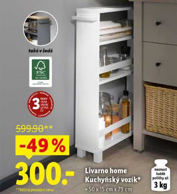 Livarno home Kuchyňský vozík