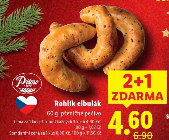 Rohlík cibulák, 60 g