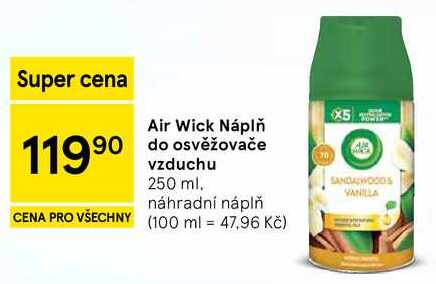 Air Wick Náplň do osvěžovače vzduchu, 250 ml. náhradní náplň 