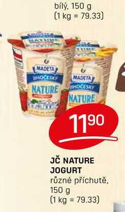 JČ NATURE JOGURT různé příchutě 150g
