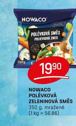 NOWACO POLÉVKOVÁ ZELENINOVÁ SMĚS 350 g, mražené 