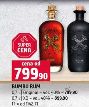 BUMBU RUM 0,7l Original vol. 40% 