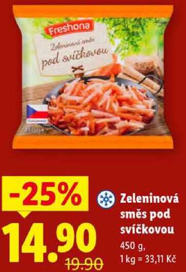 Zeleninová směs pod svíčkovou, 450 g