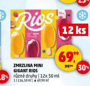 ZMRZLINA MINI GIGANT RIOS, 12x 50 ml