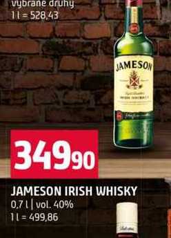 JAMESON IRISH WHISKY 0,7l vol. 40%