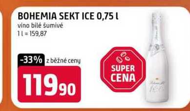 BOHEMIA SEKT ICE 0,75l vino bilé šumivé 