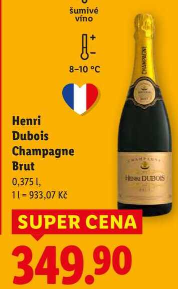 Henri Dubois Champagne Brut, 0,375 l