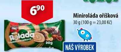 Miniroláda oříšková, 30 g 