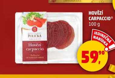 HOVĚZÍ CARPACCIO, 100 g