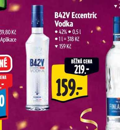   B42V Eccentric Vodka  42% 0,5 l v akci