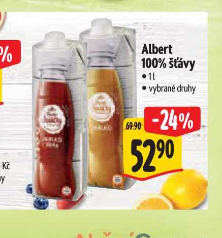  Albert 100% šťávy 1 l