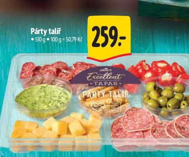 Párty talíř 510 g 