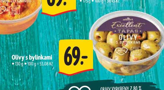  Olivy s bylinkami 130 g 