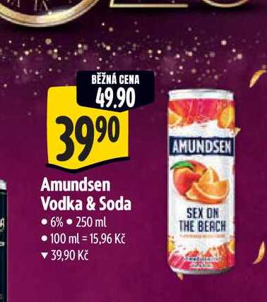  Amundsen Vodka & Soda 250 ml v akci