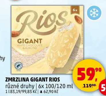 ZMRZLINA GIGANT RIOS, 6x 100 ml