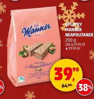 OPLATKY MANNER NEAPOLITANER, 200 g v akci