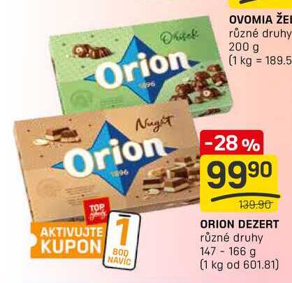 ORION DEZERT různé druhy 147-166 g 