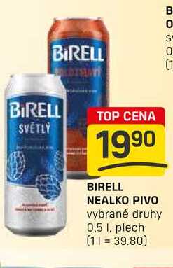 BIRELL NEALKO PIVO vybrané druhy 0,5l,plech