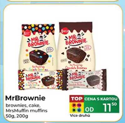 MrBrownie brownies, cake, MrsMuffin muffins 50g, 200g 