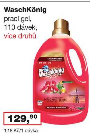 Waschkönig prací gel, 110 dávek