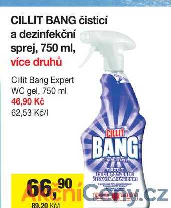 CILLIT BANG čisticí a dezinfekční sprej, 750 ml