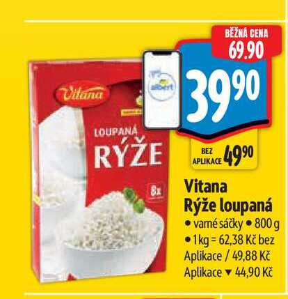  Vitana Rýže loupaná  varné sáčky 800 g  