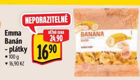 Emma Banán - plátky 100 g 