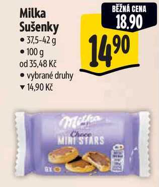 Milka Sušenky 37,5-42 g