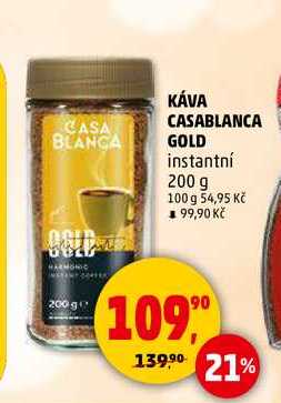 KÁVA CASABLANCA GOLD instantní, 200 g