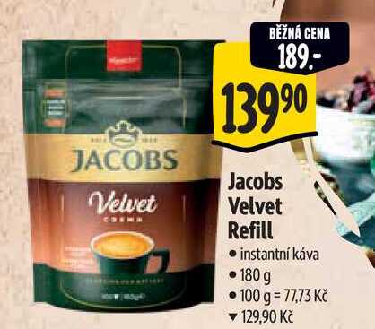 Jacobs Velvet Refill 180 g