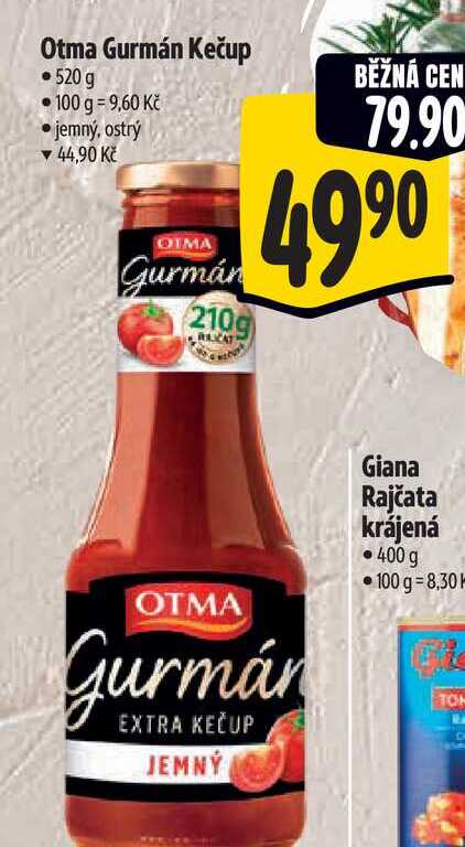 Otma Gurmán Kečup  520 g 