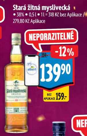 Stará žitná myslivecká, 0,5 l