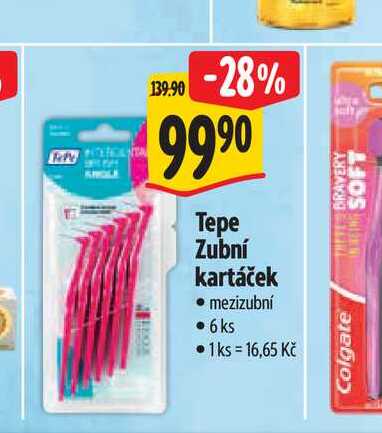 Tepe Zubní kartáček mezizubní 6 ks