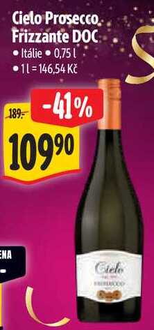 Cielo Prosecco Frizzante DOC, 0,75 l