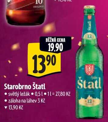Starobrno Štatl, 0,5 l 